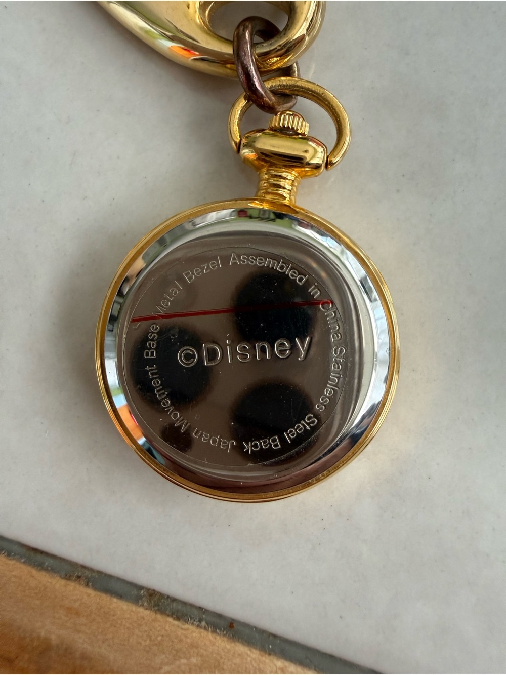 Vintage Winnie the Pooh Pocket Watch Keychain - Picture 3 of 3